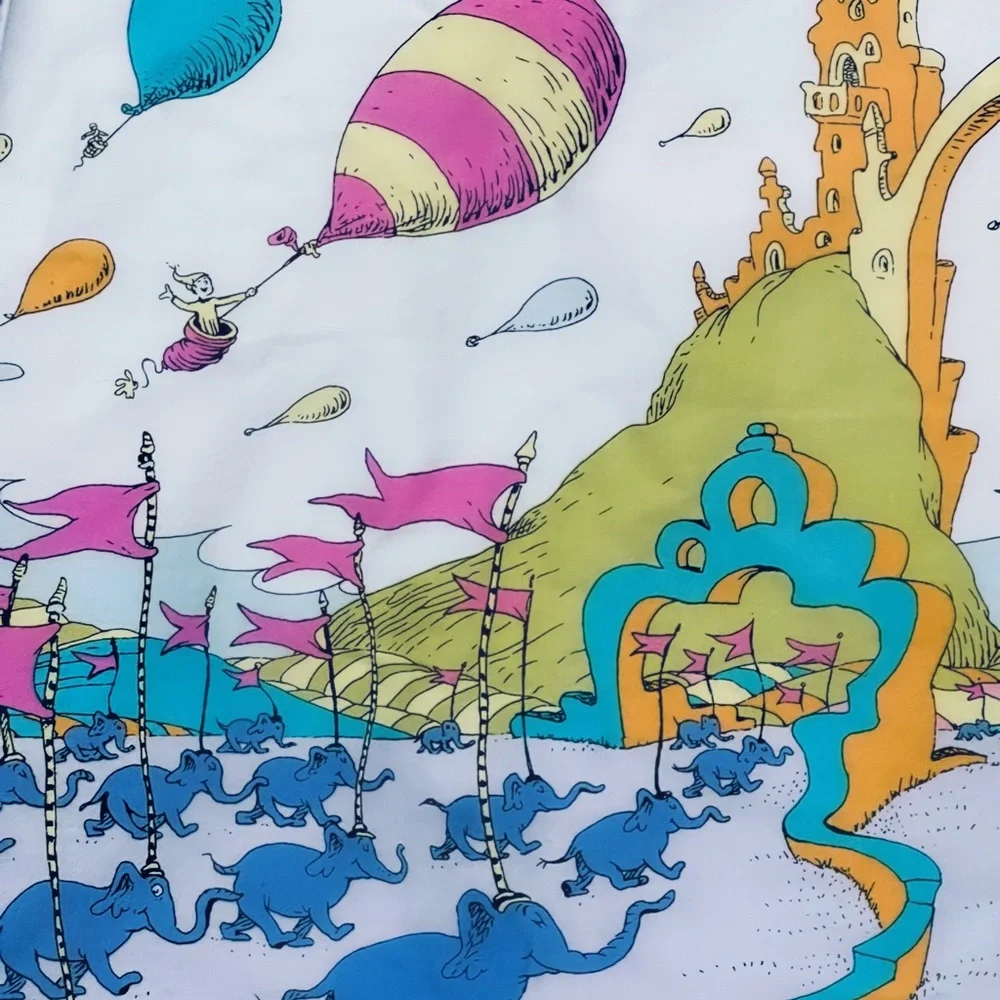Dr Seuss Colorful Playful Smock Sleeveless Dress - Picture 6 of 7